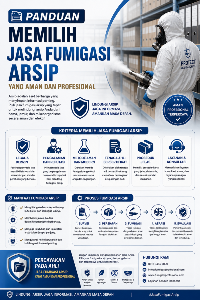 jasa fumigasi arsip